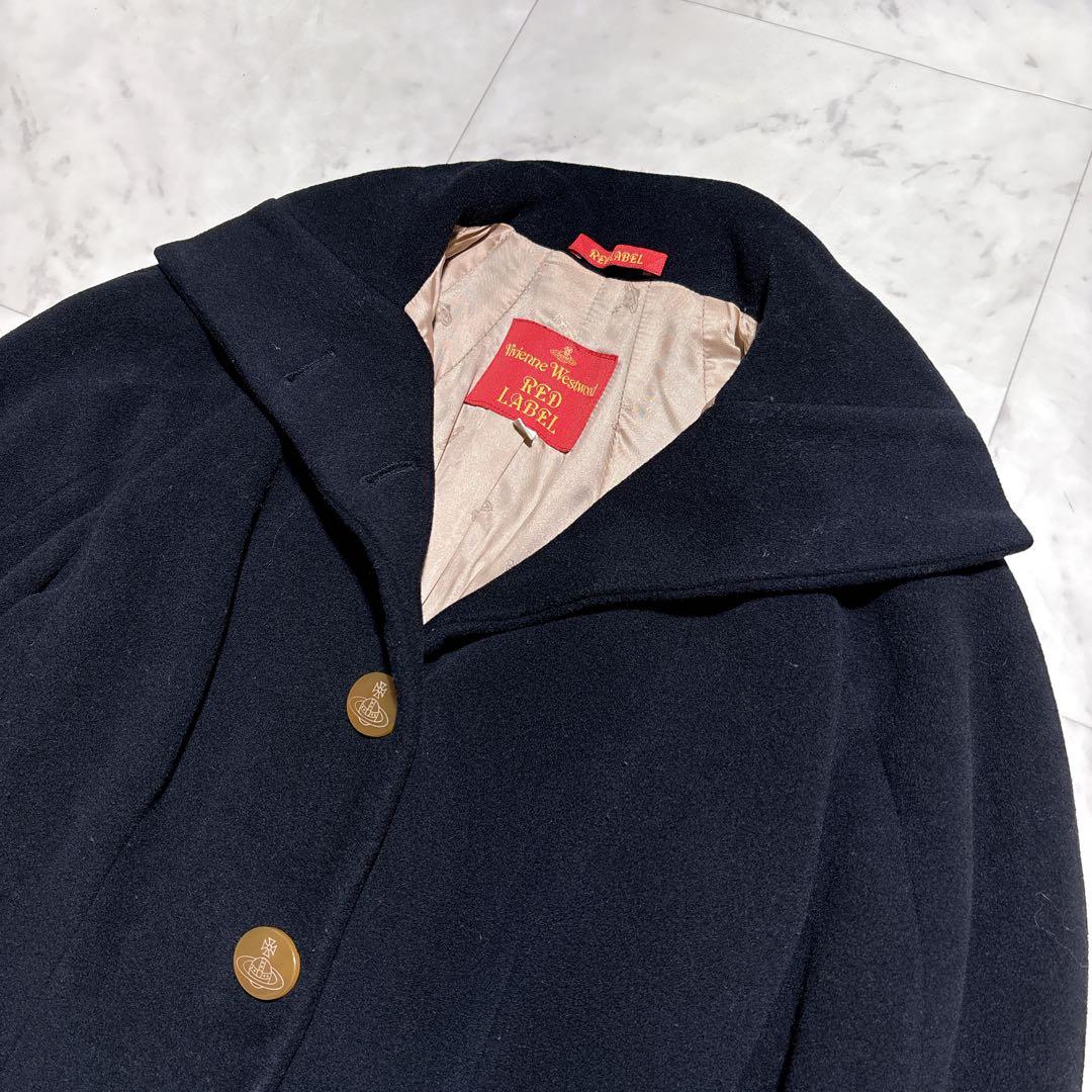 【美品】ヴィヴィアンウエストウッド　カシミヤ　裏地総柄　40 ブラック　オーブ