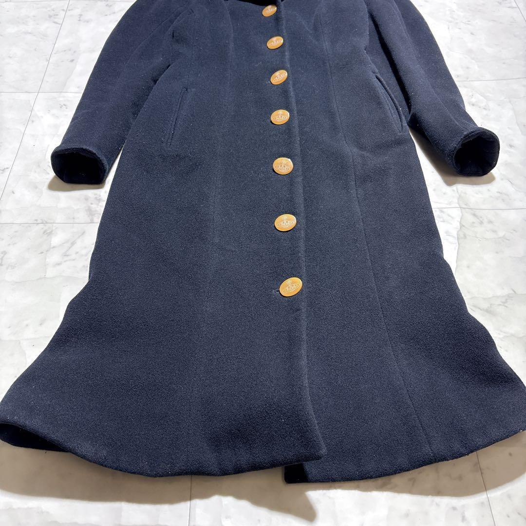 【美品】ヴィヴィアンウエストウッド　カシミヤ　裏地総柄　40 ブラック　オーブ