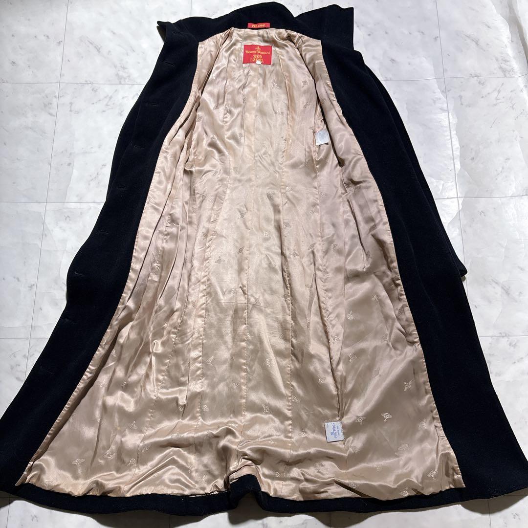 【美品】ヴィヴィアンウエストウッド　カシミヤ　裏地総柄　40 ブラック　オーブ