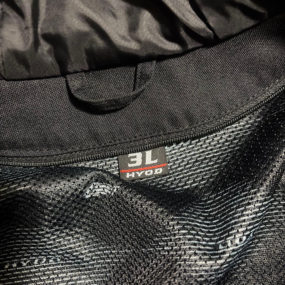 HYOD フード付きレザージャケット 3L ブラック