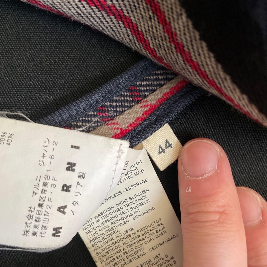 MARNI 2012aw チェスターコートノーカラーダブルマルニ