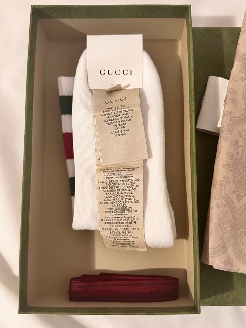 Gucci タイガー　モチーフ 靴下　ラインソックス　虎