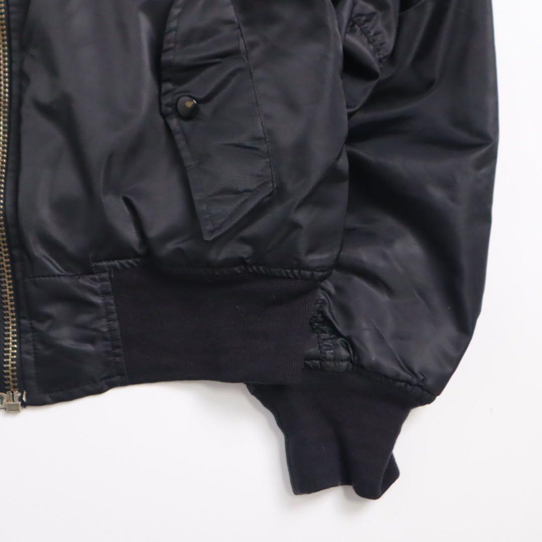 Vintage 90s 00s MA-1 短丈 フライトジャケット ブラック