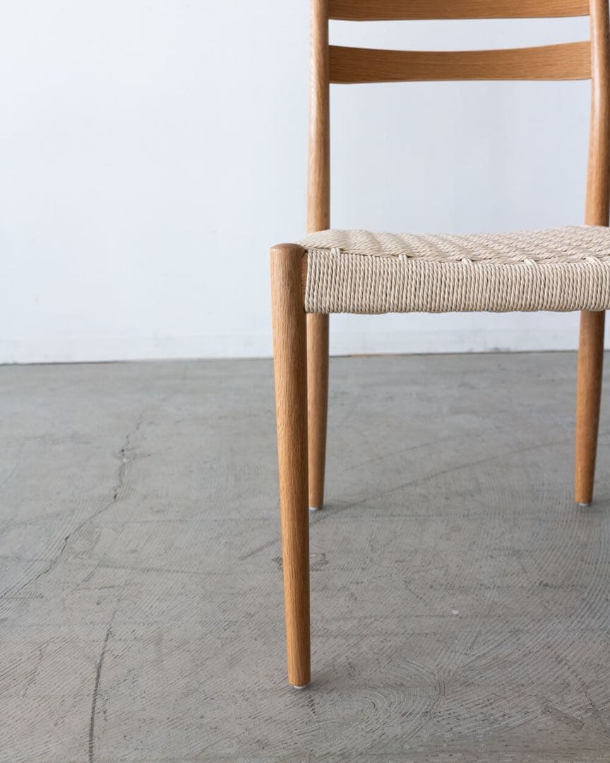 ミント　ダイニングチェア　ペーパーコード　オーク材