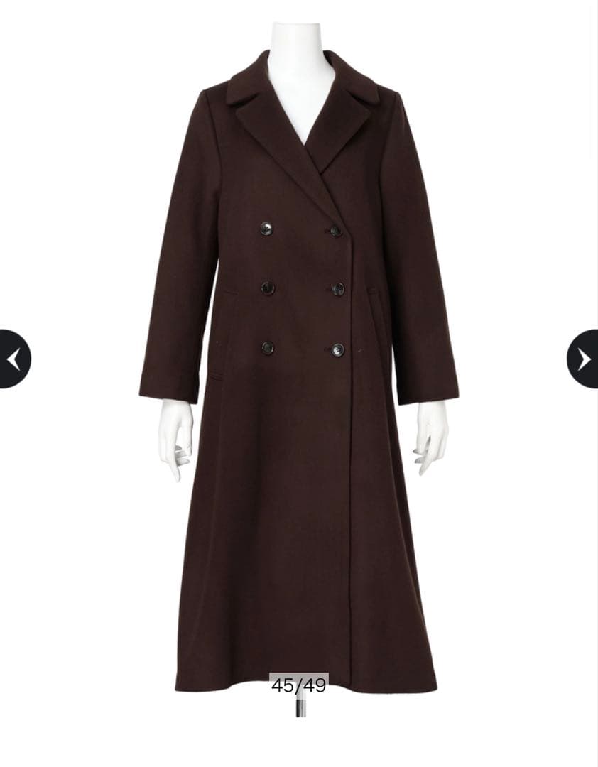 最終値下げ２点セットMystrada バックボリュームコート　茶色　ニット