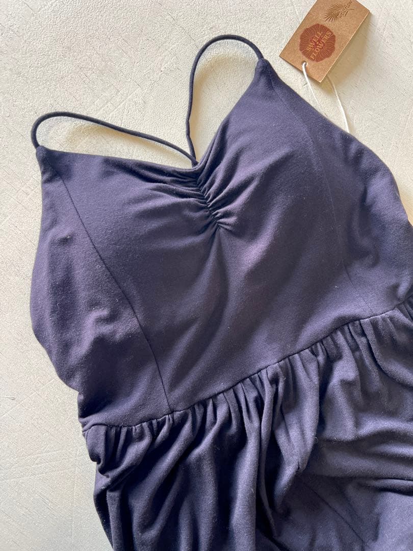 swellflowersプラントビスコース オールインワン パッド付 黒ブラック