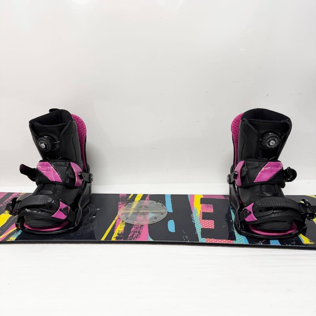 レディース スノーボードセット　スノーボード BOA 格安　初心者　ビンディング