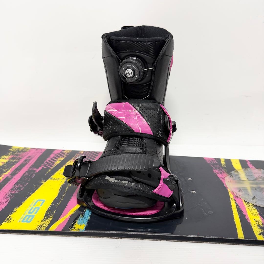 レディース スノーボードセット　スノーボード BOA 格安　初心者　ビンディング