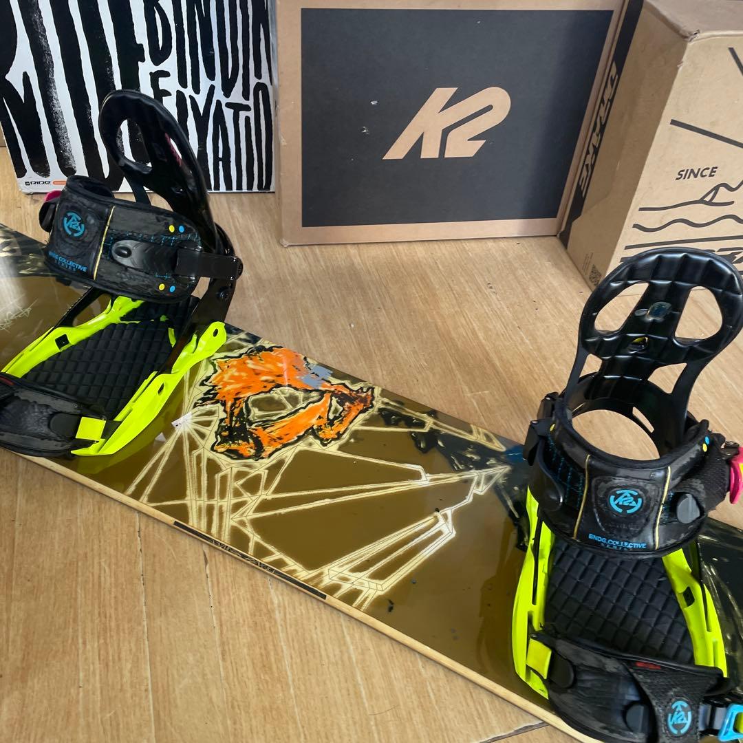 BURTON×K2　バイン付きスノーボードセット　テリエモデル　バートン