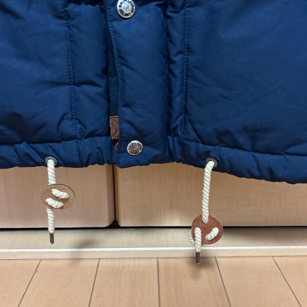 ポロ・ラルフ・ローレン フード付きダウンベスト ネイビー