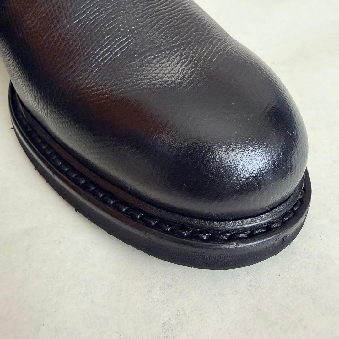 【極美品】berwick バーウィック3680 6 1/2プレーントゥ 黒 シボ