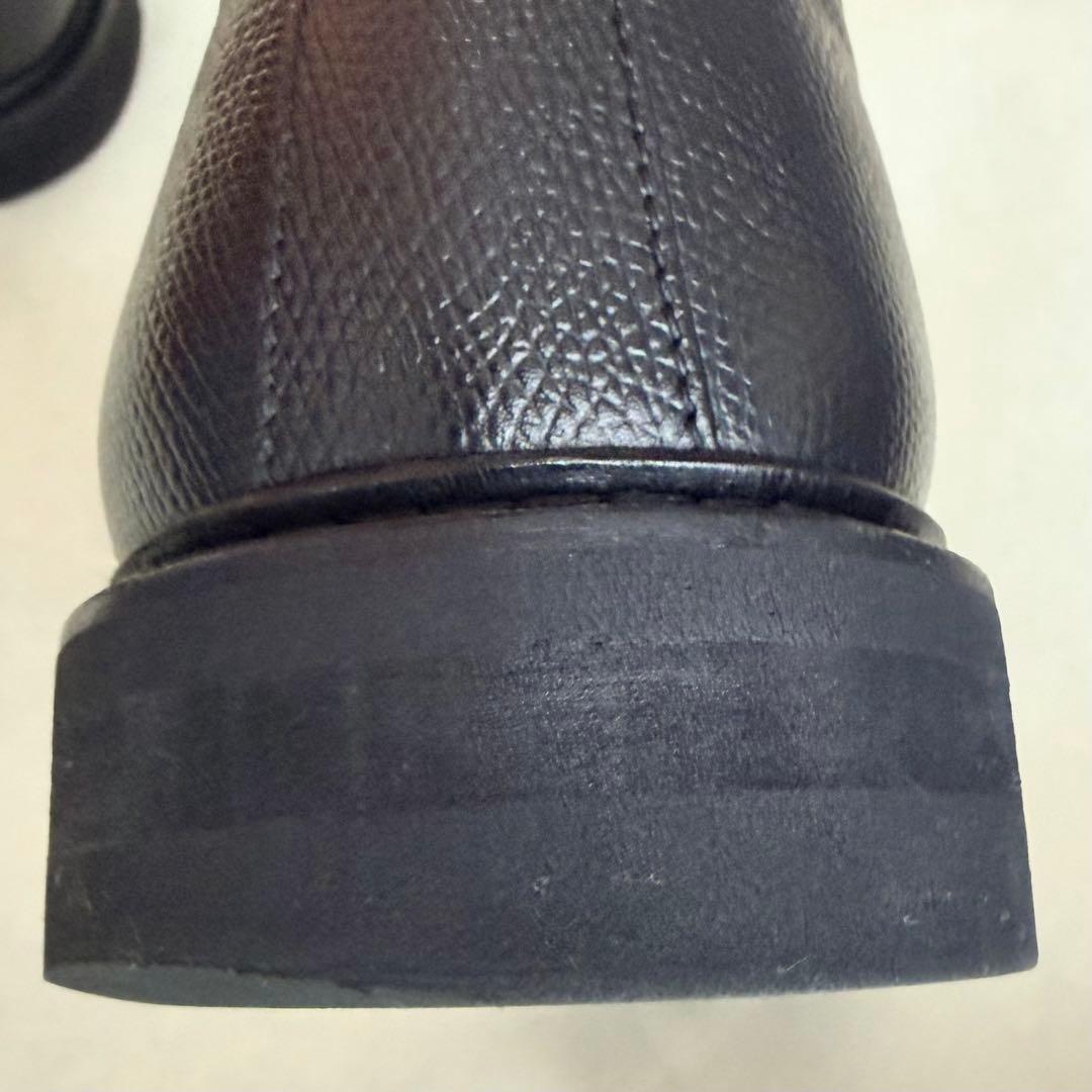 【極美品】berwick バーウィック3680 6 1/2プレーントゥ 黒 シボ