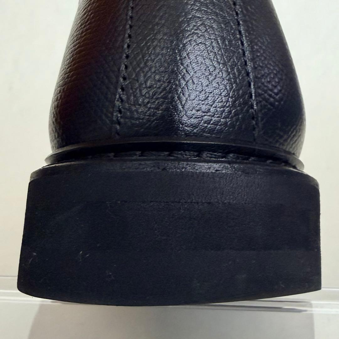 【極美品】berwick バーウィック3680 6 1/2プレーントゥ 黒 シボ