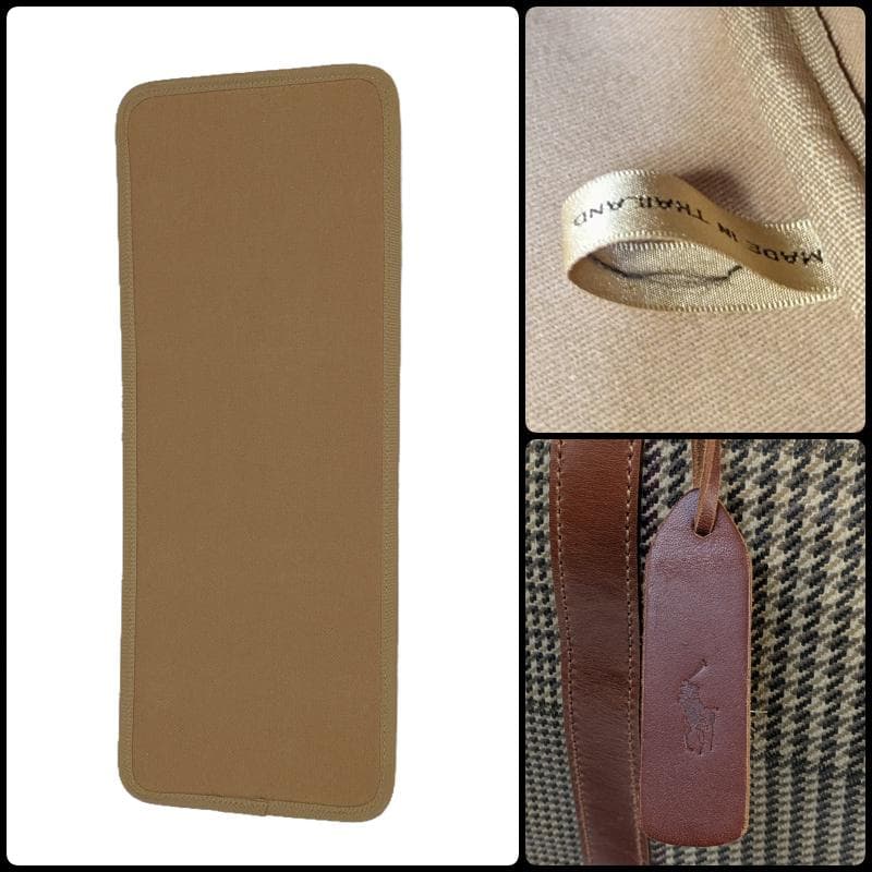 【極美品】ポロラルフローレン ボストンバッグ 千鳥柄 2way PVC レザー