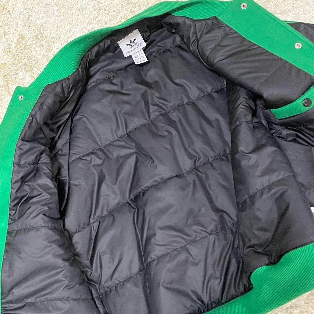 adidas スタジャン　グリーン　【美品】　ボンバージャケット　アディダス