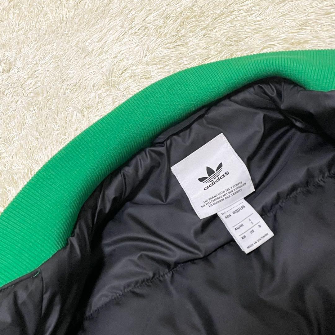 adidas スタジャン　グリーン　【美品】　ボンバージャケット　アディダス