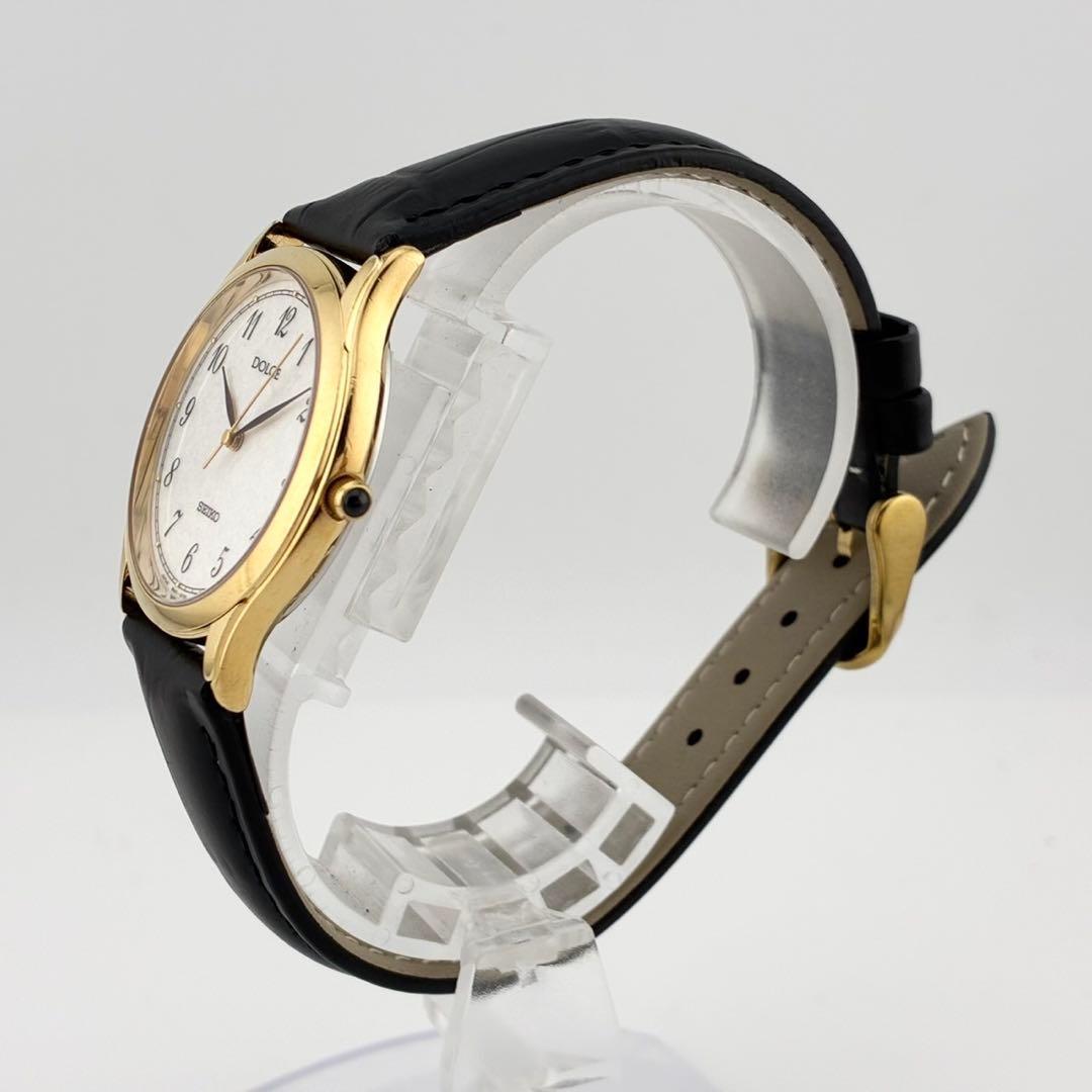 【希少/電池交換済】SEIKO　DOLCE　腕時計　新品ベルト　ゴールド