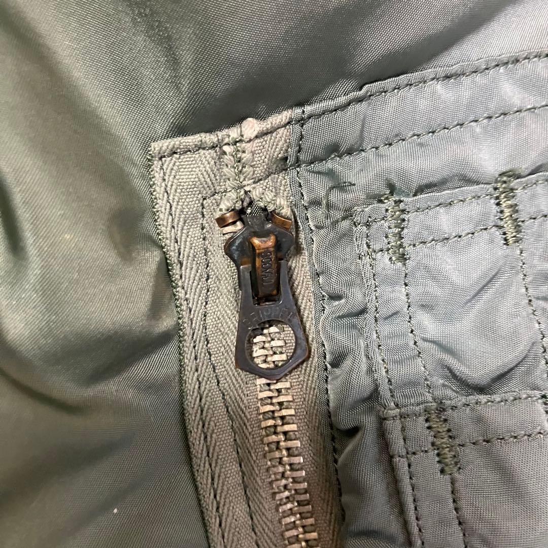 希少　米軍実物　80s　ma1　グランドクルー　Mサイズ　alpha ミリタリー