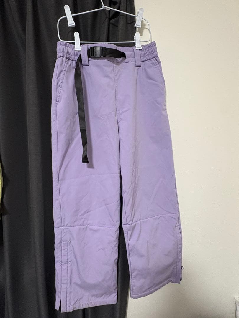 スノーボードウェア 上下セット Mサイズ パープル