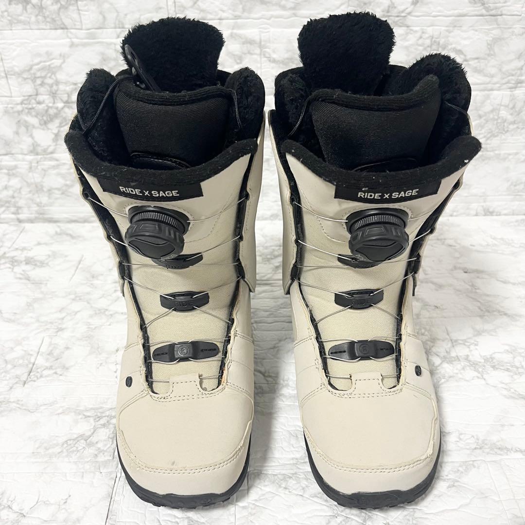 RIDE ライド SAGE スノーボードブーツBOA 23㎝ ベージュ×ブラック