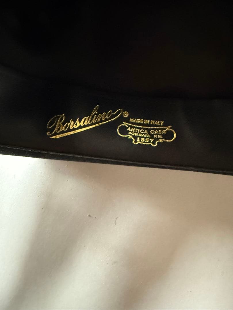 BORSALINO ボルサリーノ黒 ウールフェルトハット