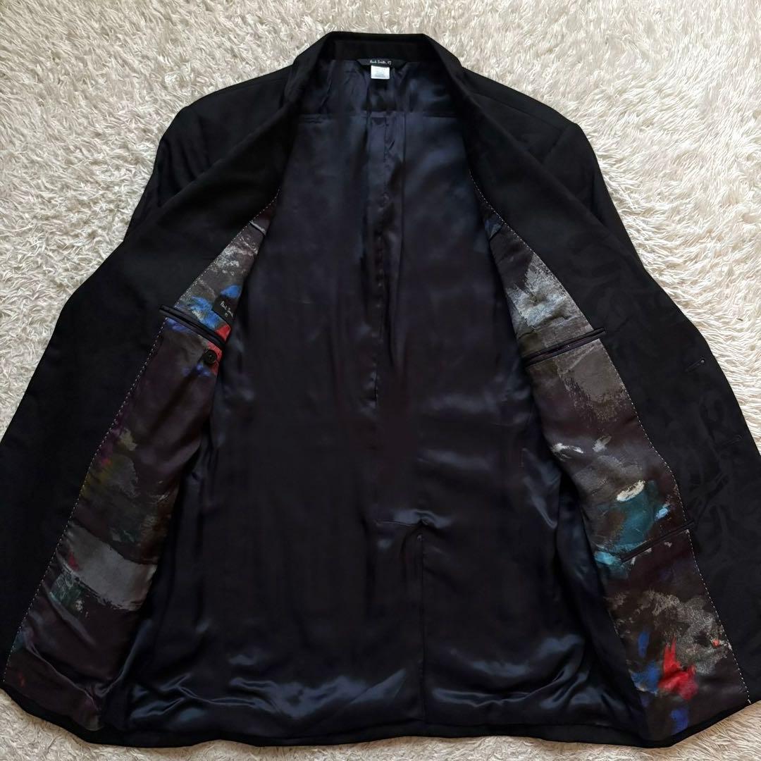 ★総柄★ ポールスミス テーラードジャケット ピークドラペル ポルトガル製 L