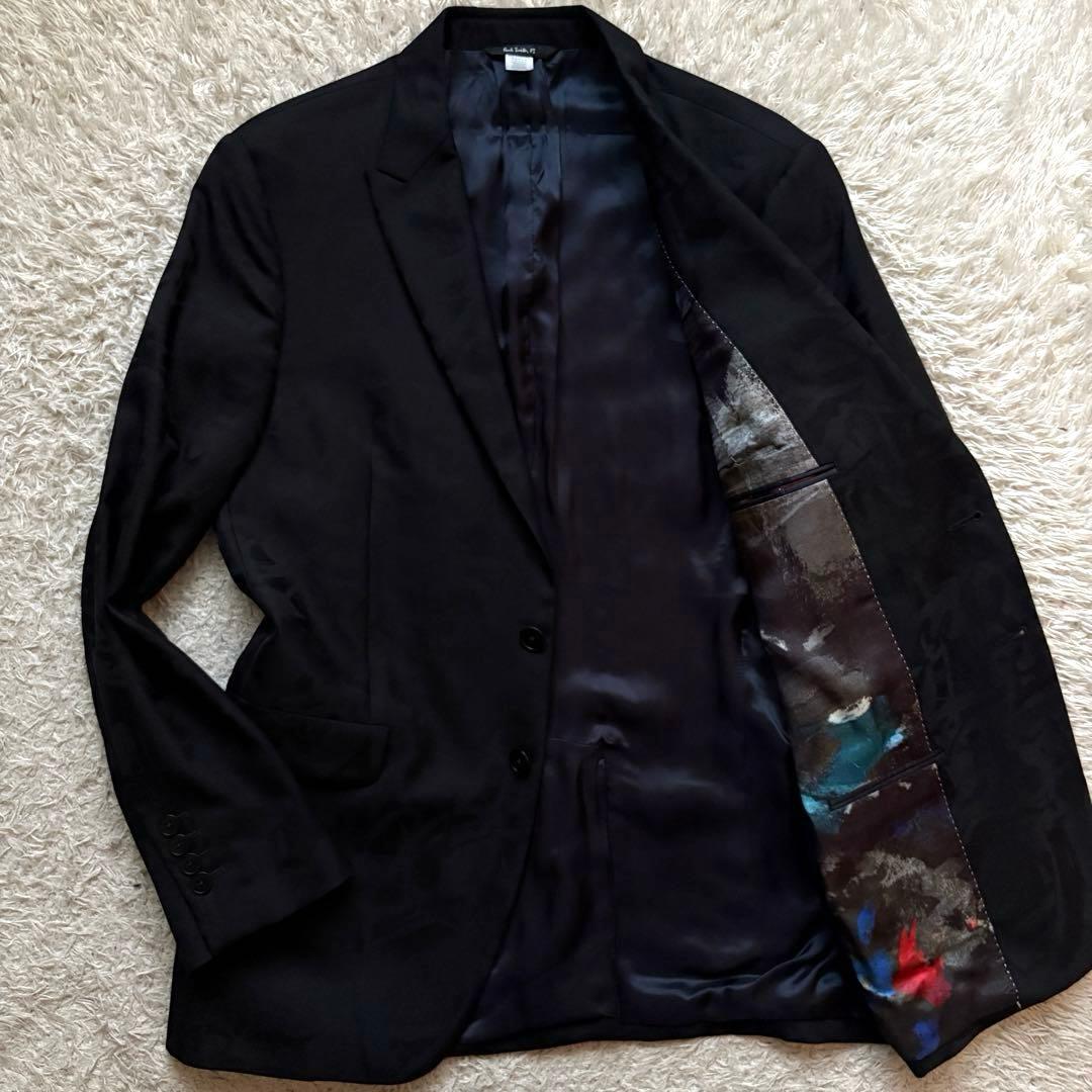 ★総柄★ ポールスミス テーラードジャケット ピークドラペル ポルトガル製 L