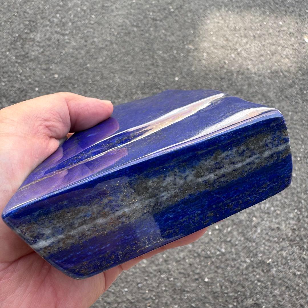 ☆ラピスラズリ☆5A☆金運☆約1060g☆アフガニスタン産☆天然無着色☆磨き原石