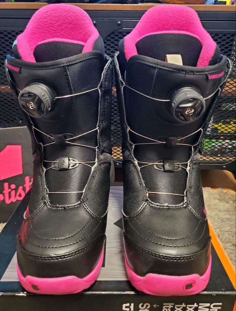 美品 BURTON スノーボードブーツ 女性用 #ブラック#ピンク