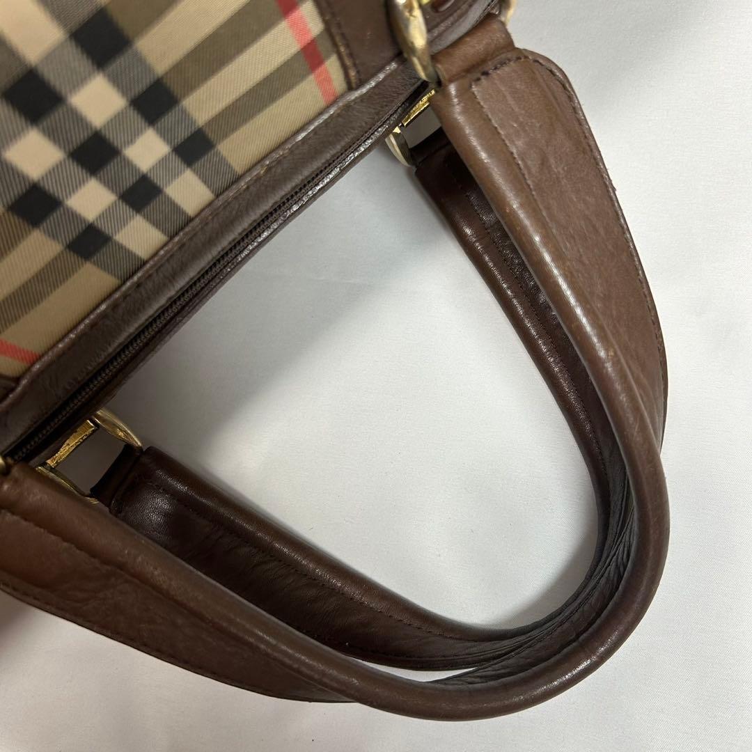 【極美品/鍵付】バーバリーズ ボストンバッグ 旅行バッグ ノバチェック 手提げ