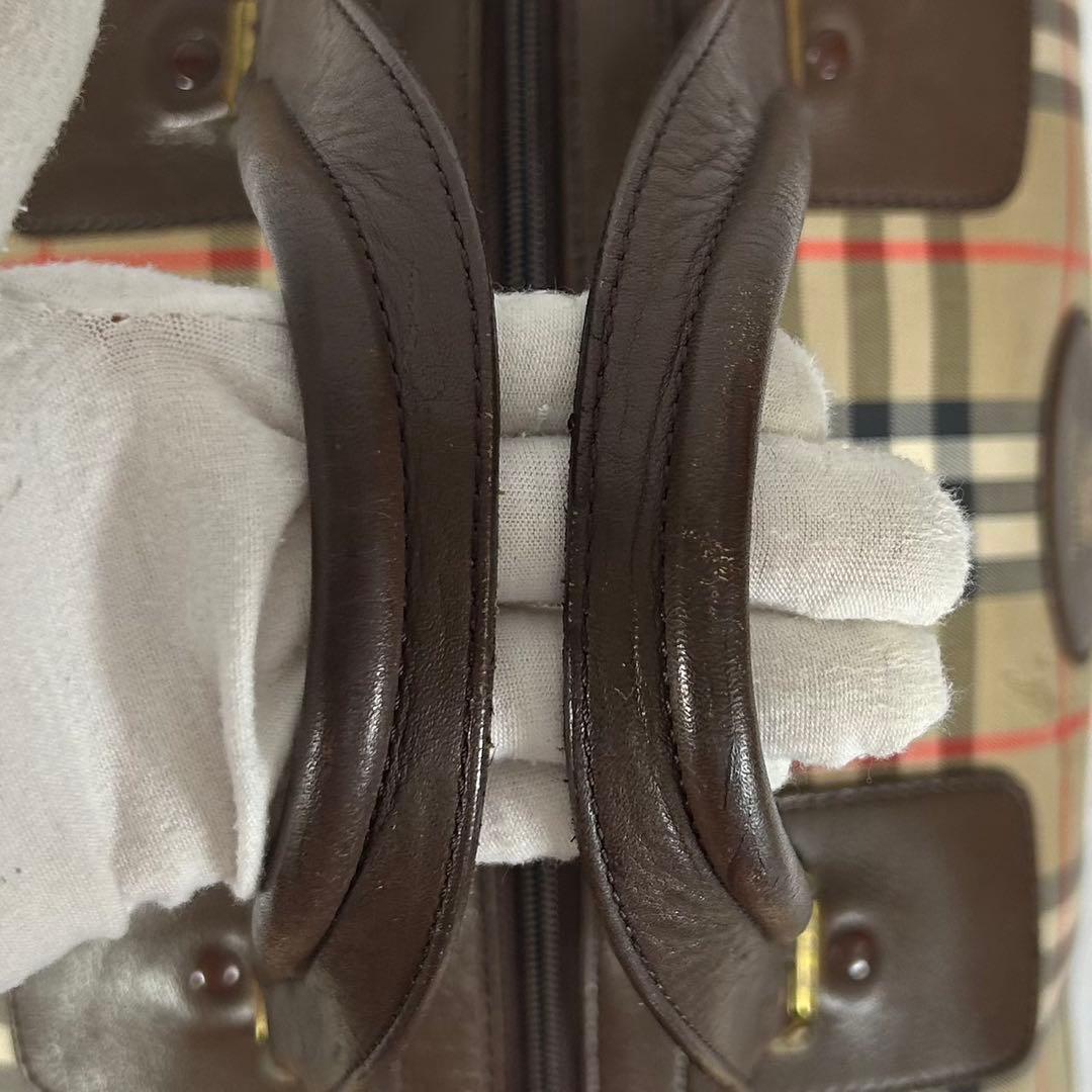 【極美品/鍵付】バーバリーズ ボストンバッグ 旅行バッグ ノバチェック 手提げ