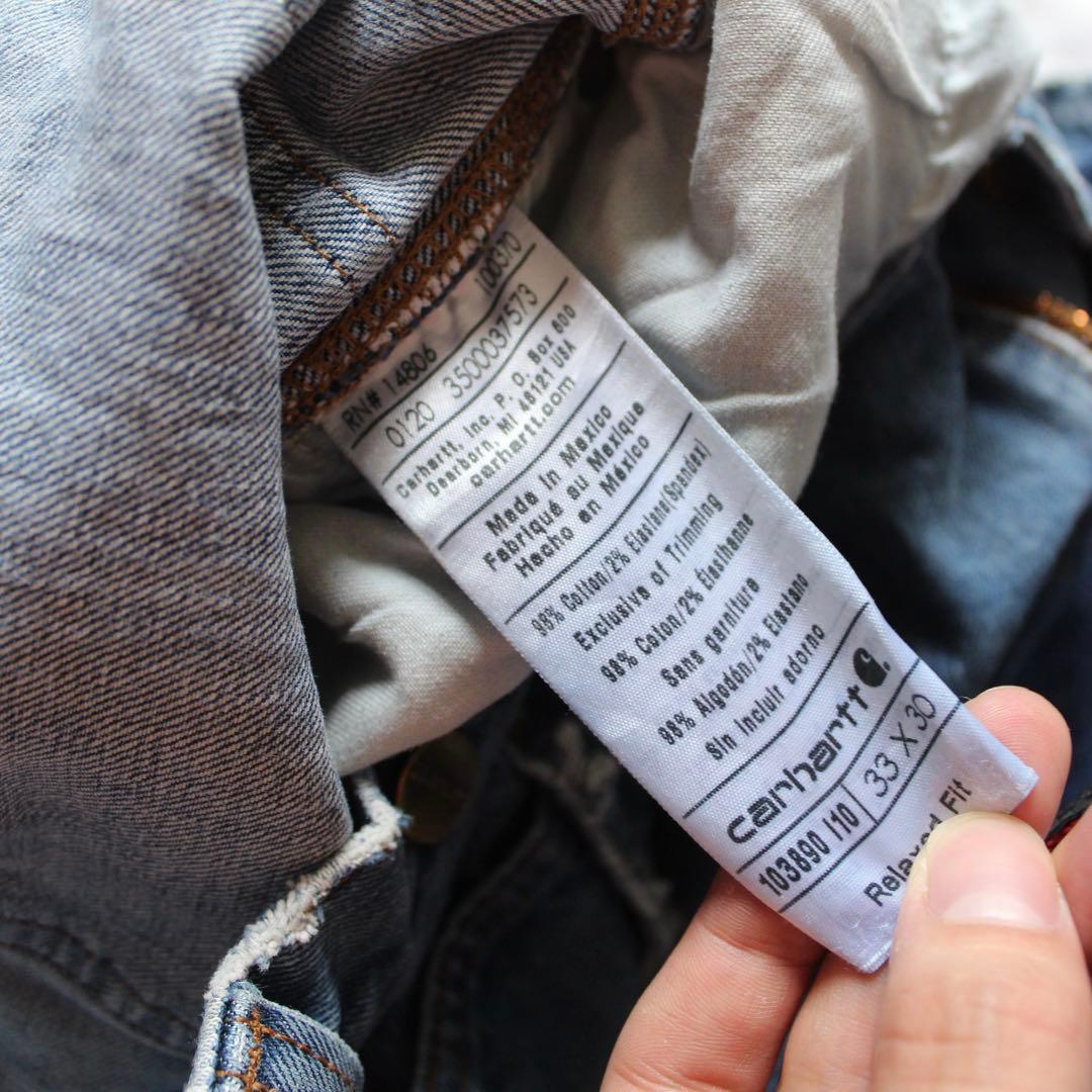 ［最高雰囲気］Carhartt ダブルニー ペインターパンツ 33×30 デニム