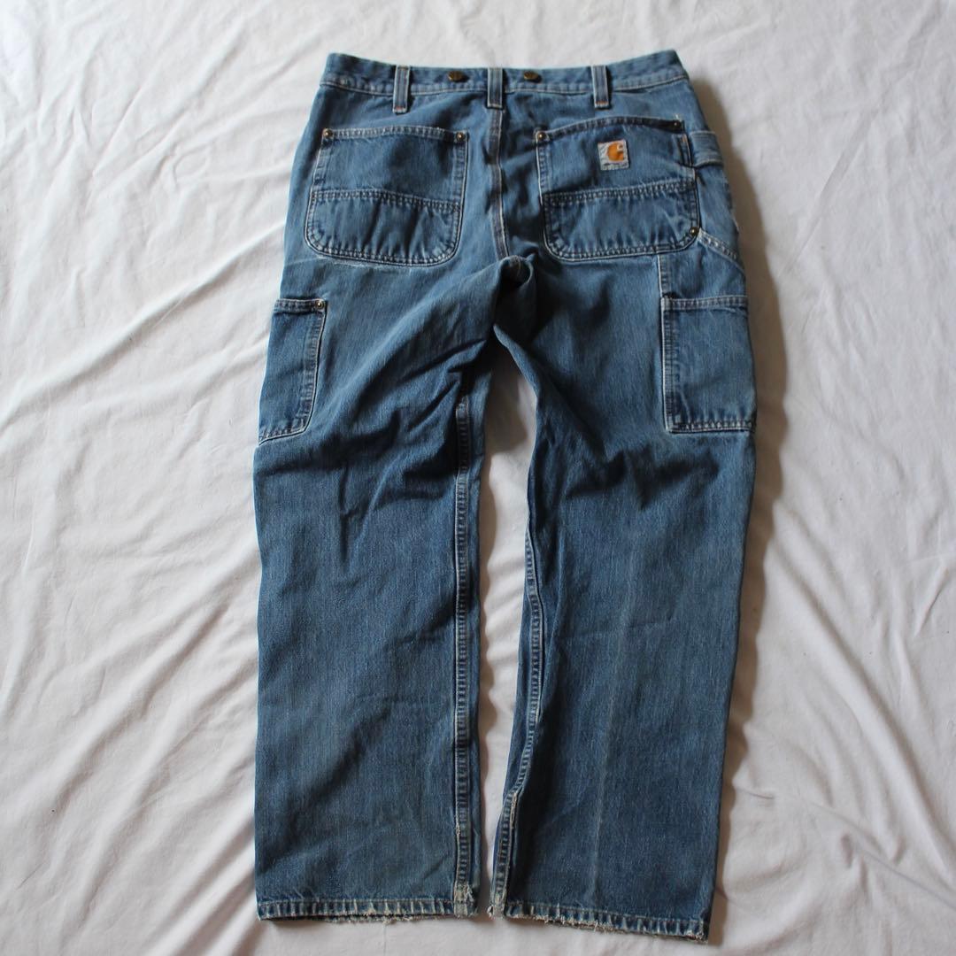［最高雰囲気］Carhartt ダブルニー ペインターパンツ 33×30 デニム