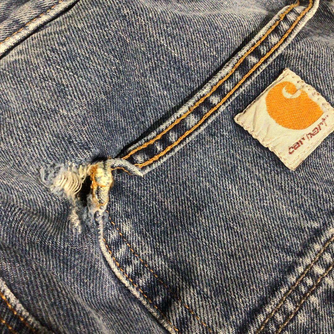 ［最高雰囲気］Carhartt ダブルニー ペインターパンツ 33×30 デニム