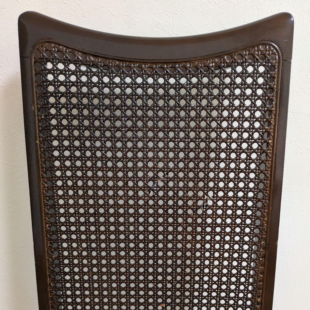 maruni マルニ ダイニングチェア ベルサイユチェア 猫脚 籐 ハイバック④