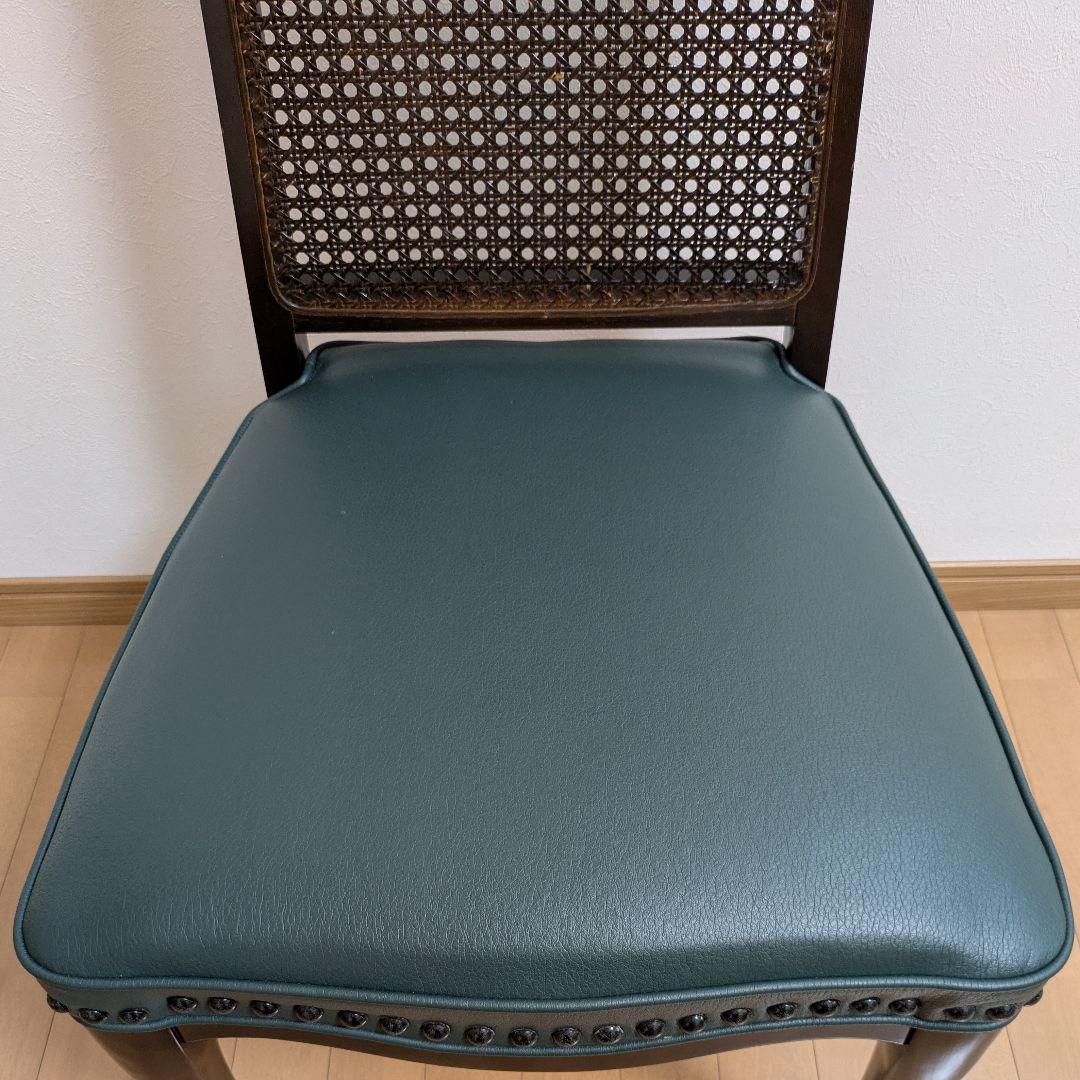 maruni マルニ ダイニングチェア ベルサイユチェア 猫脚 籐 ハイバック④