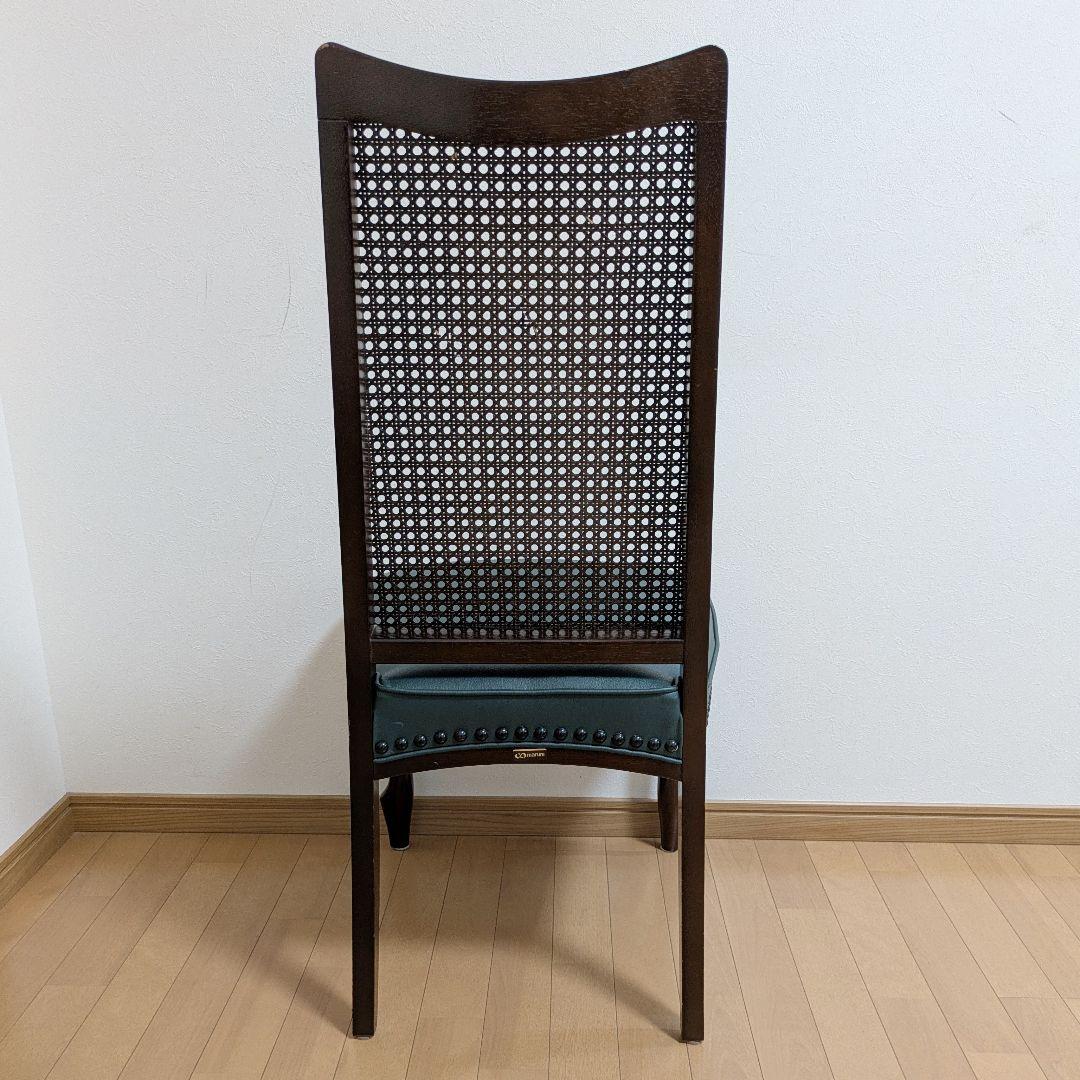 maruni マルニ ダイニングチェア ベルサイユチェア 猫脚 籐 ハイバック④