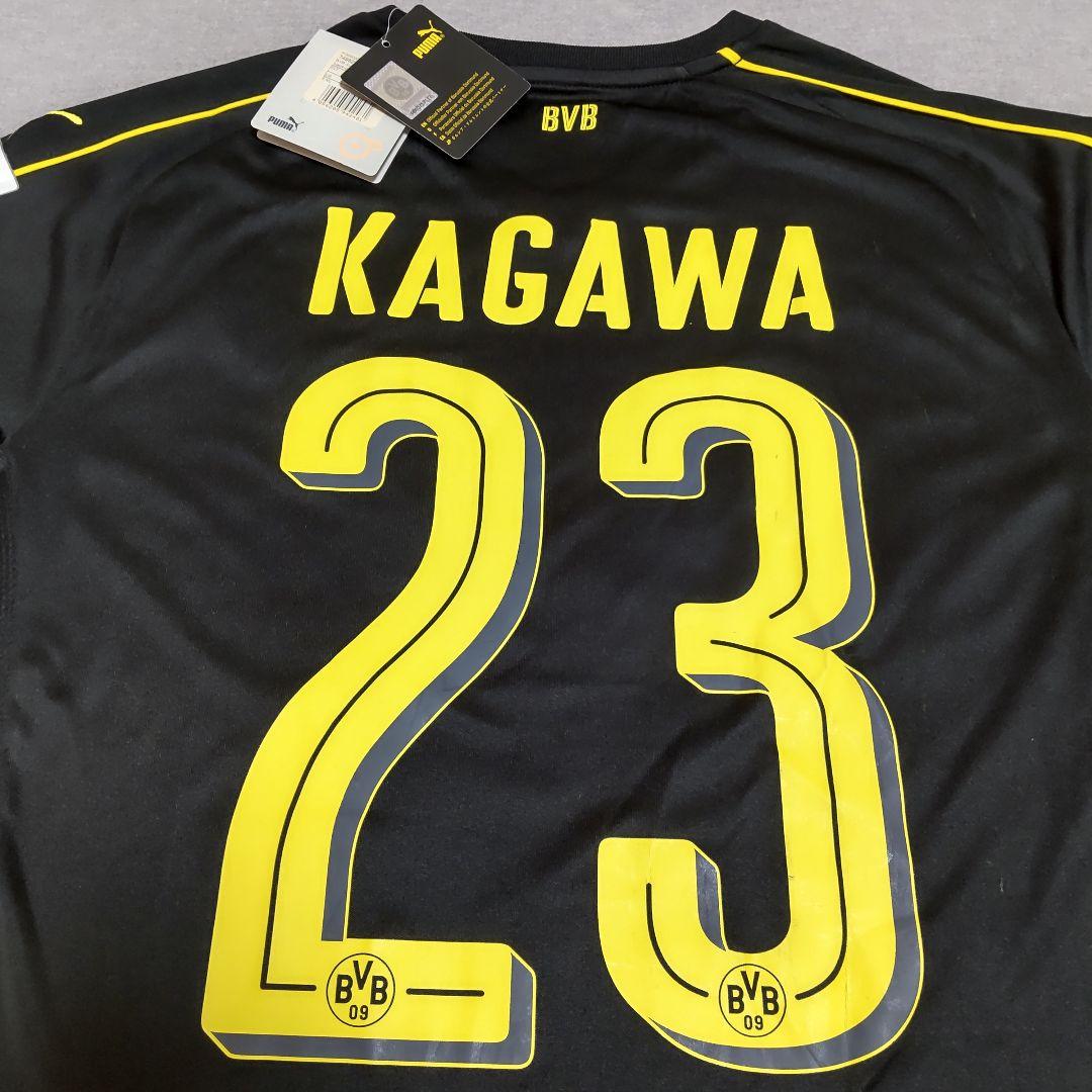 希少 プーマ ドルトムント 香川真司 ユニフォーム アウェイ 黒 M