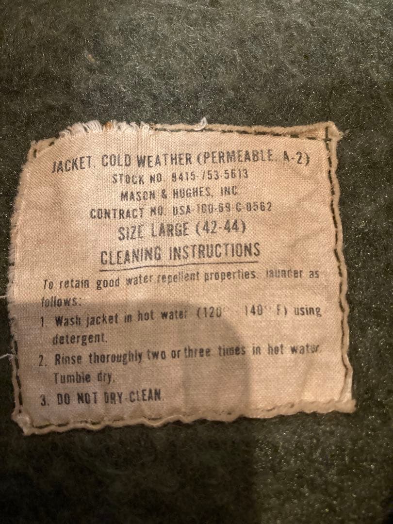 69s ビンテージ A-2デッキジャケット U.S.N 極上ステンシル