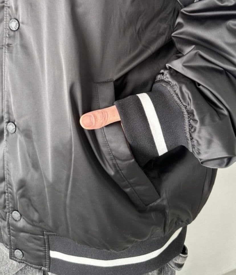 ☆ラスト1点☆ノースフェイス ホワイトレーベル　ブラック 　Lサイズ スタジャン