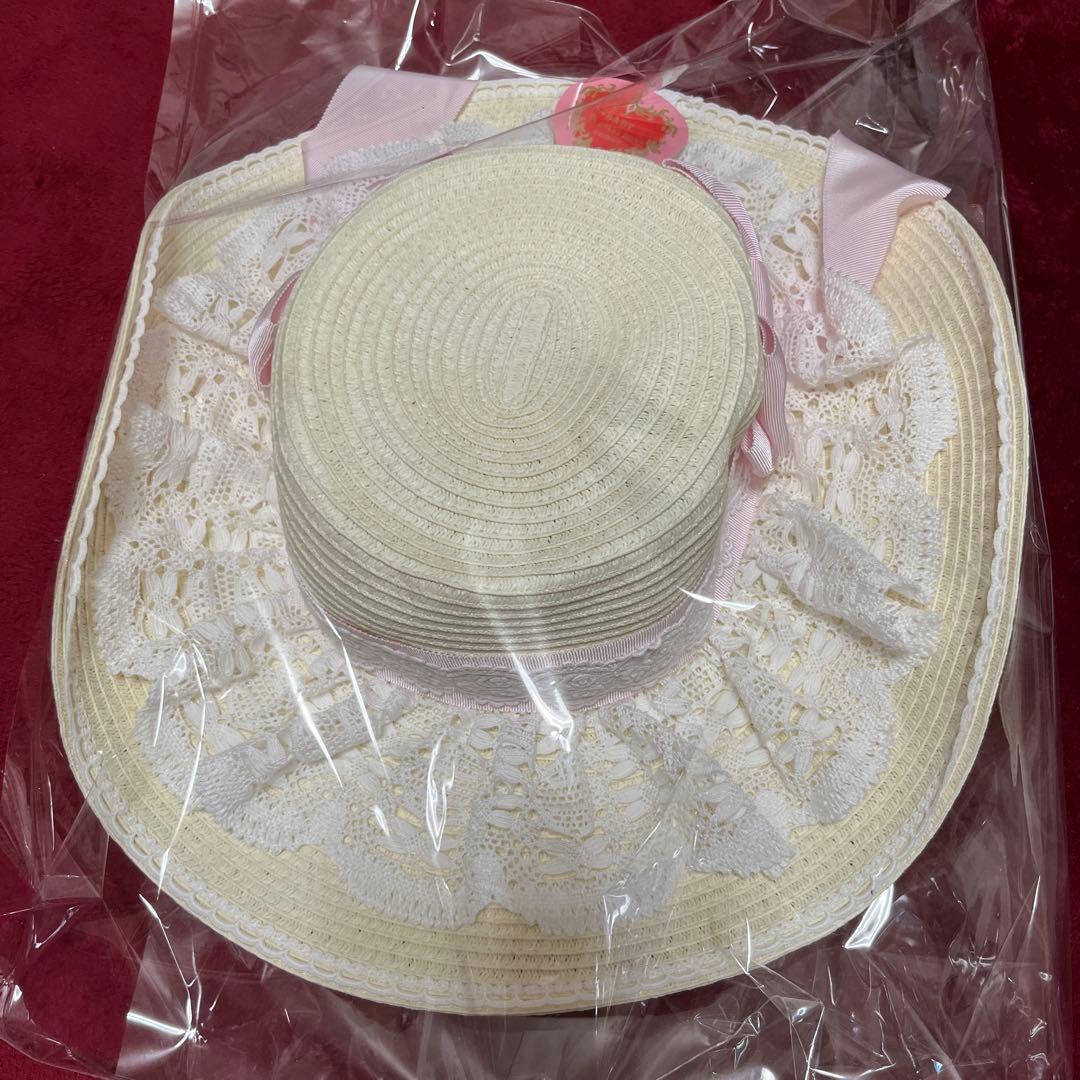 【新品未開封】BABY アミィ　ミエルボンネットハット　ピンク