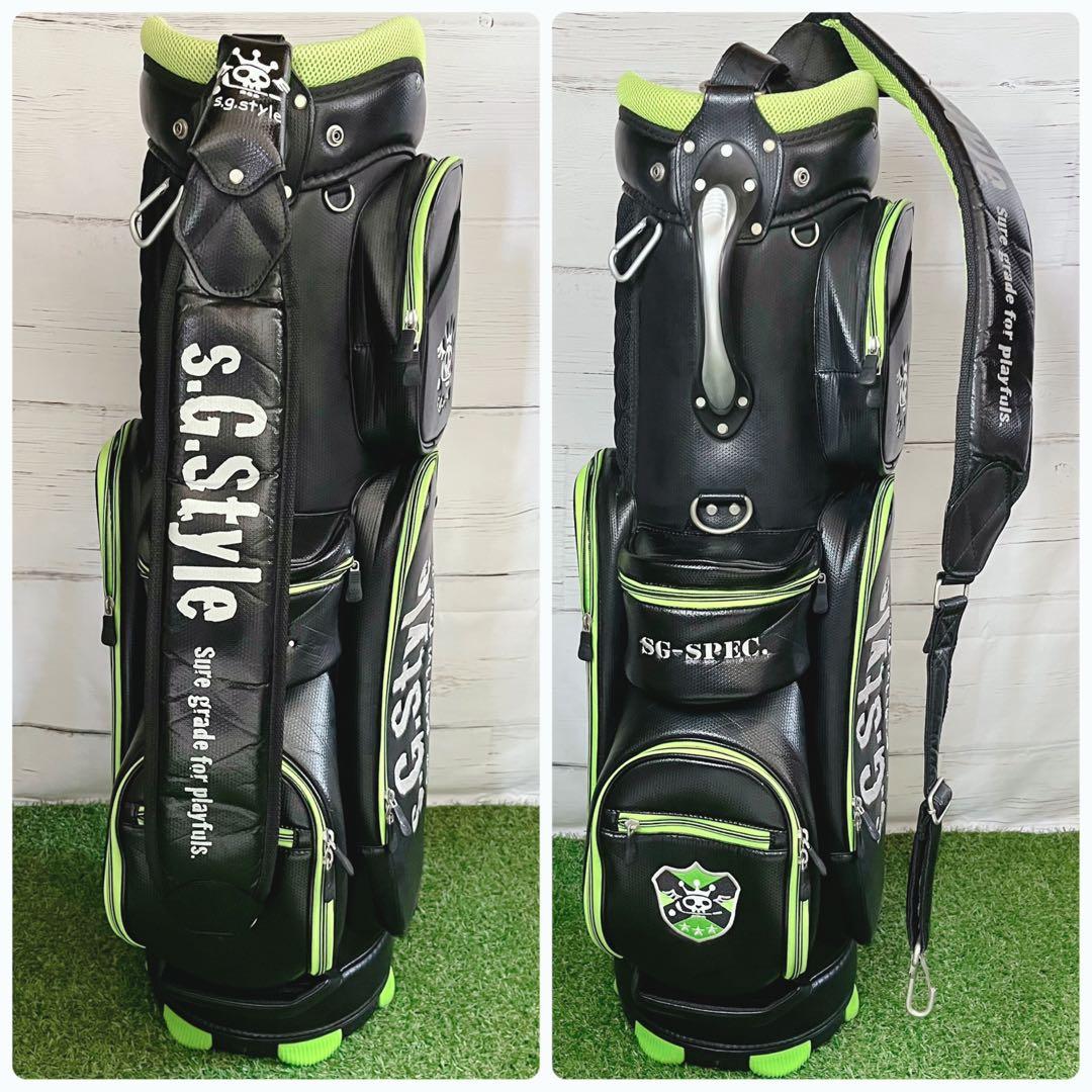 【入手困難】美品 S.G.style キャディバッグ ブラック グリーン レア
