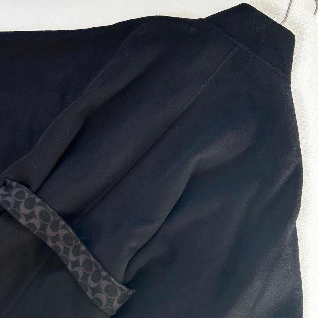 新品タグ付き✨COACH ダブル フェイス ウール ケープ ブラック