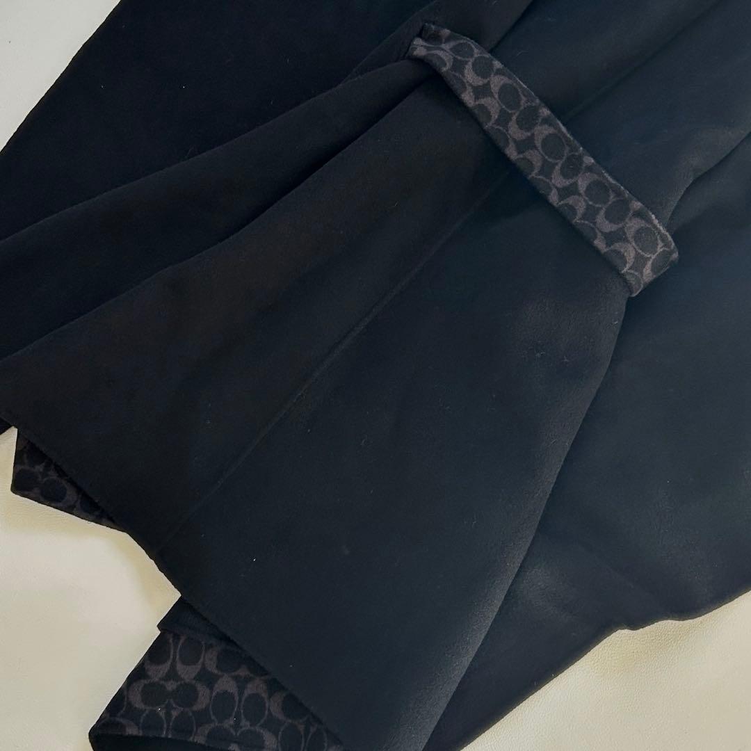 新品タグ付き✨COACH ダブル フェイス ウール ケープ ブラック