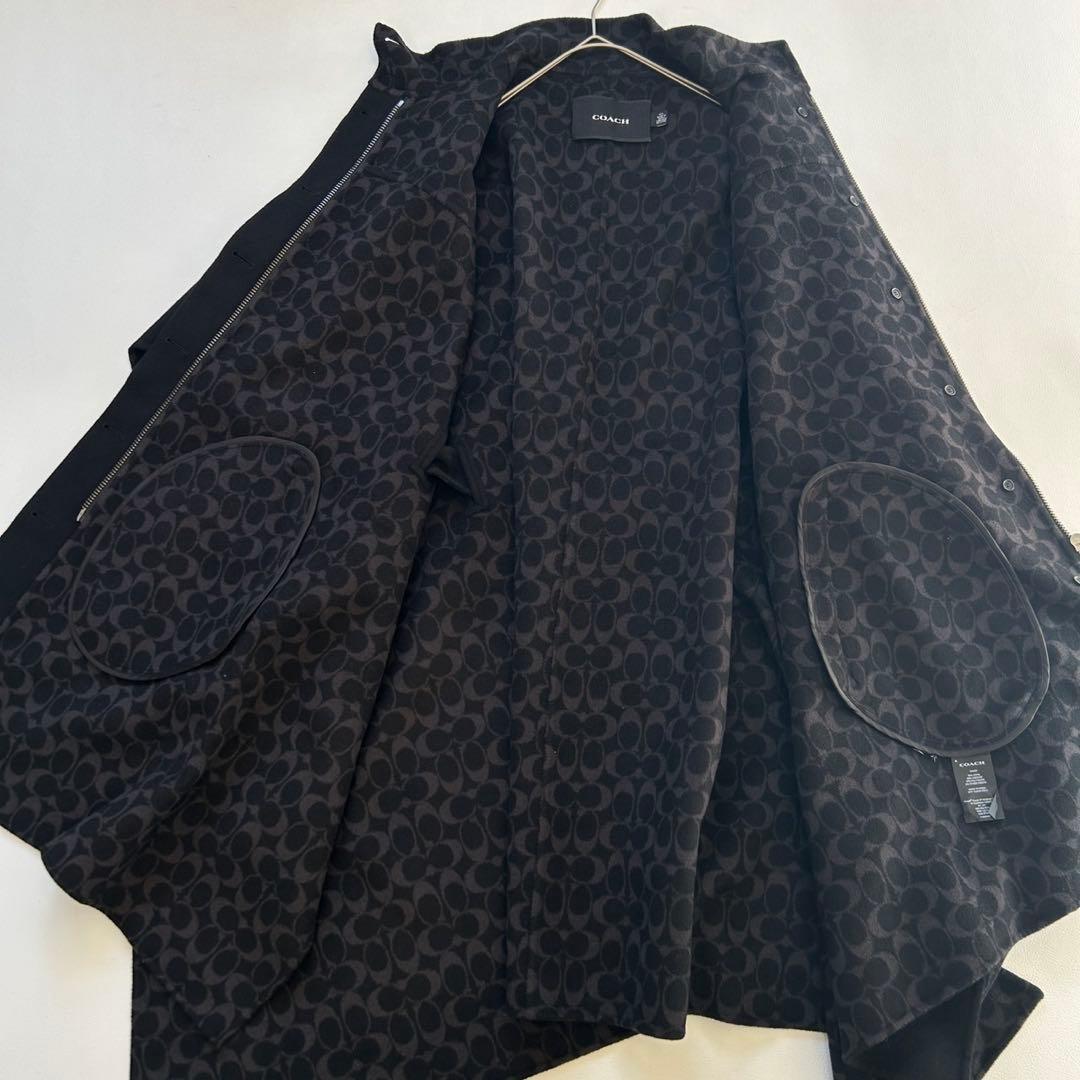 新品タグ付き✨COACH ダブル フェイス ウール ケープ ブラック