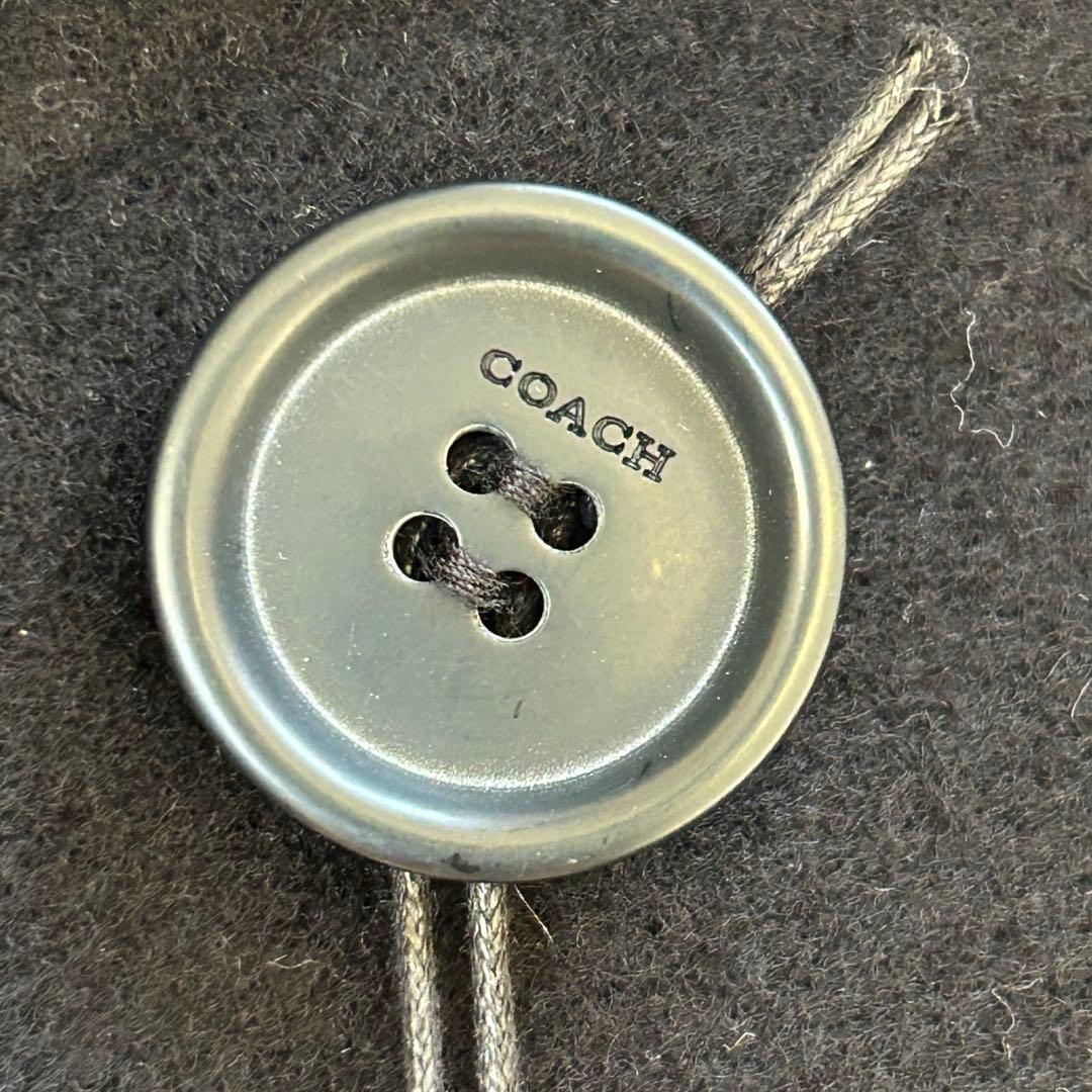 新品タグ付き✨COACH ダブル フェイス ウール ケープ ブラック