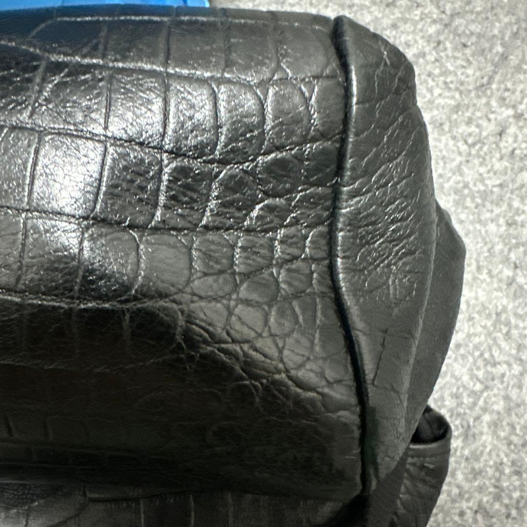 冒険野郎SAINT LAURENTリュック クロコ型押し