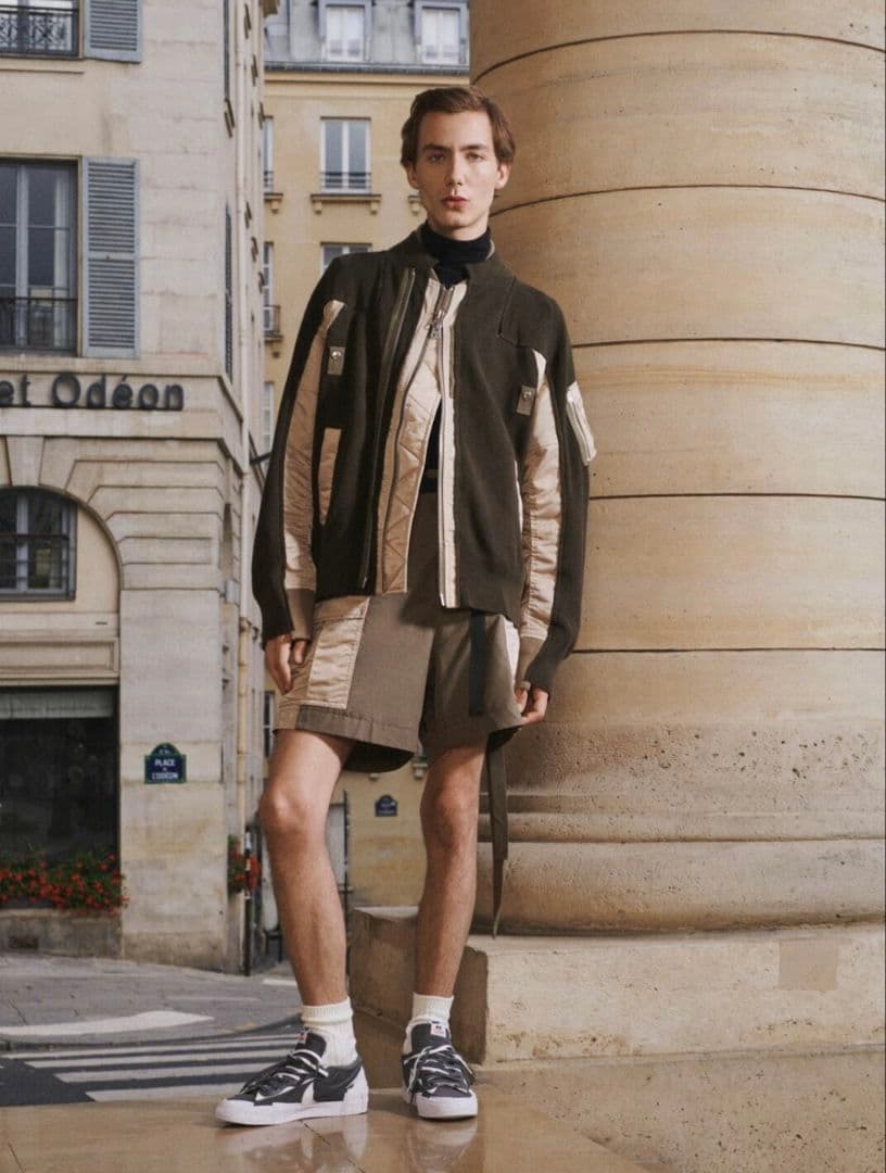 ジャケット・アウター Sacai 22SS Nylon Twill Mix Blouson MA-1