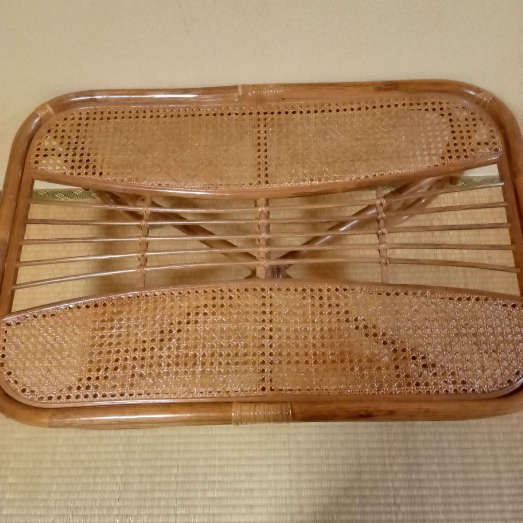 籐 ラタン ガラス天板 ローテーブル 座卓 レトロ モダン 和室 洋室 センター