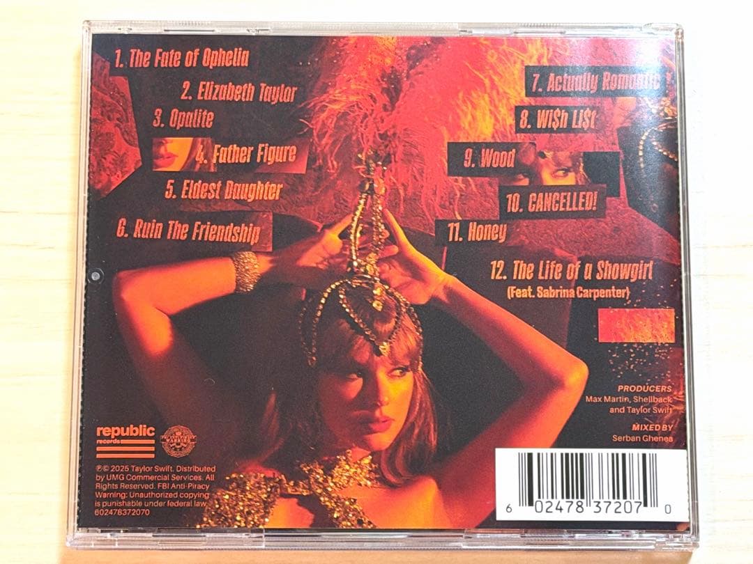 直筆サイン入り Taylor Swift TLOAS 新品 輸入盤 CDアルバム